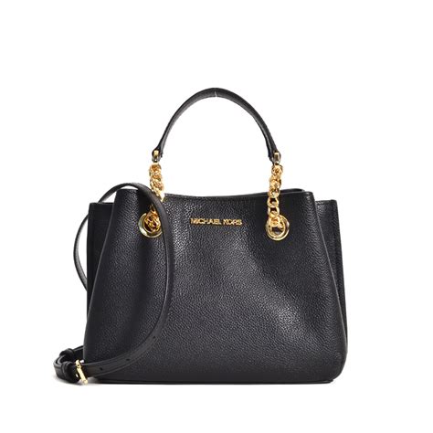 michael kors teagen small messenger black|Teagen Small Pebbled Leather Messenger Bag .